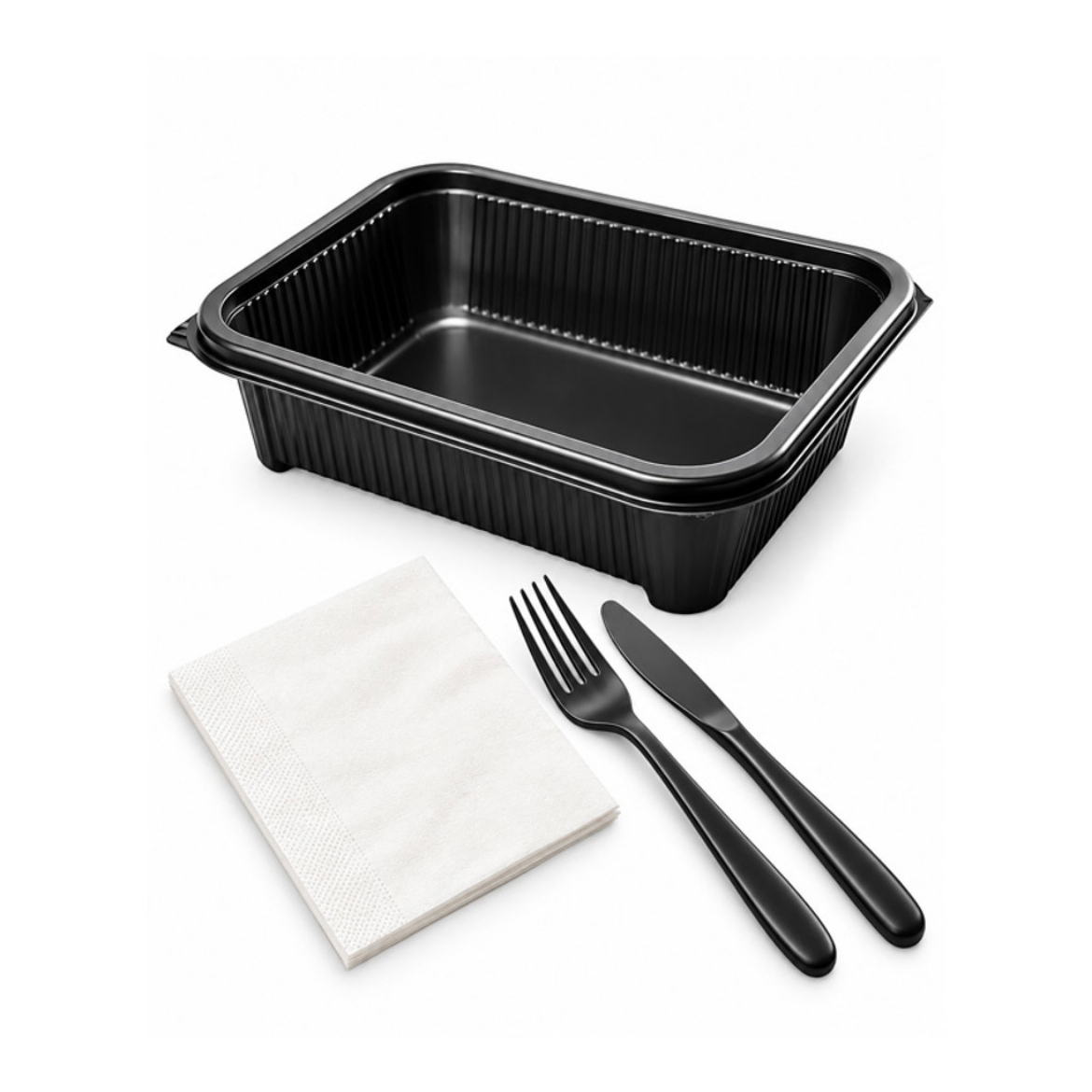Picture of Disposable Plate, Knife, Fork & Napkin x 10