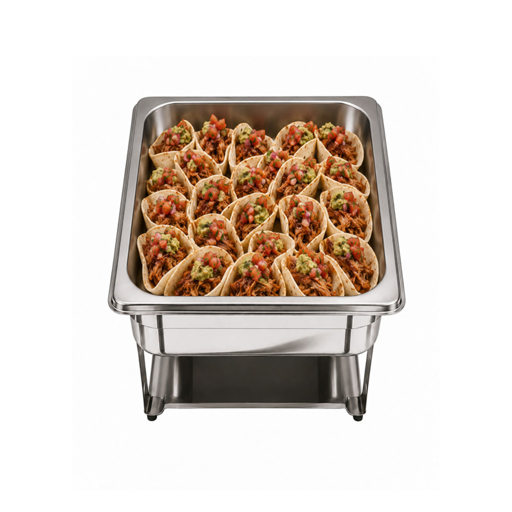 Soft Tortilla Tasters, Pulled Pork with Guacamole & Salsa