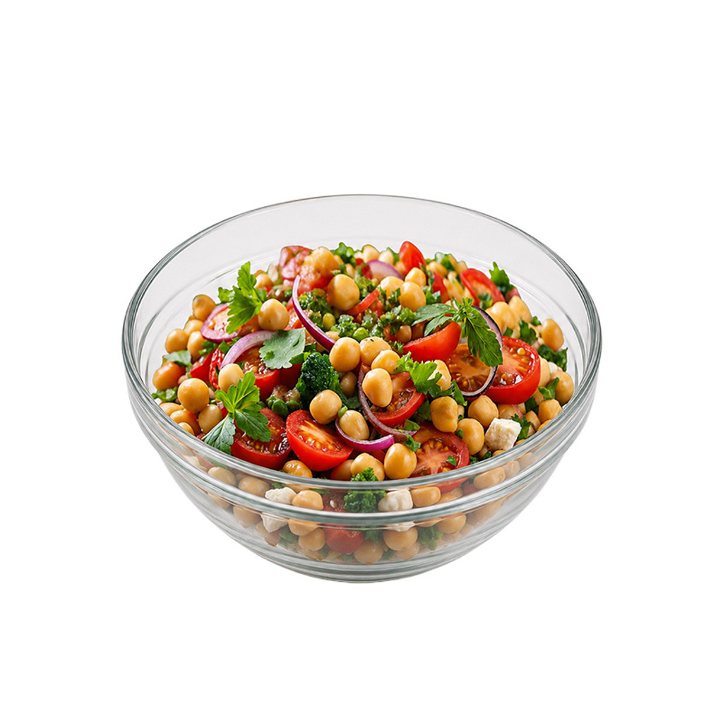 Spiced Chick Pea & Red Pepper Salad