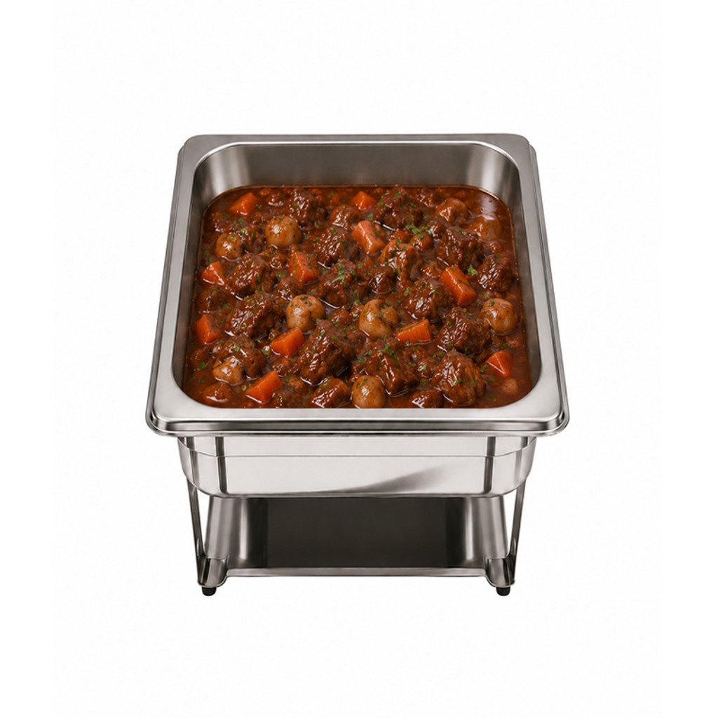 Slow Cooked Beef Bourguignon with Smoked Bacon & Button Mushroom